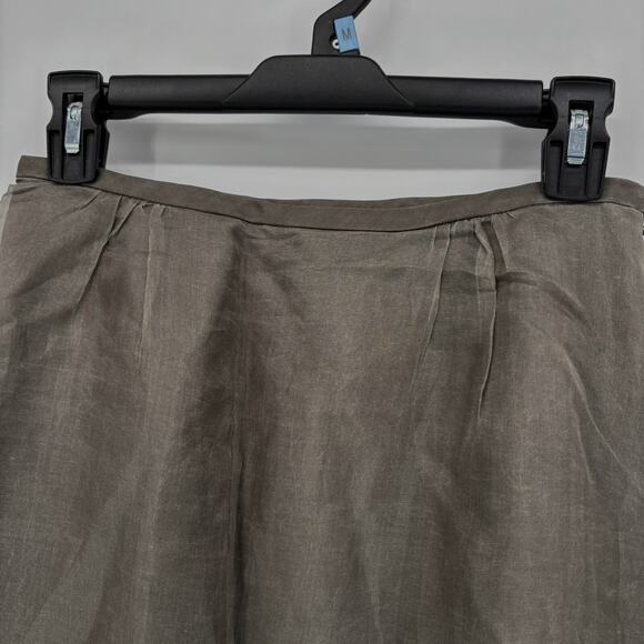 Banana Republic Silk Maxi Skirt 4 Brown Lined Quiet Luxury Old Money - Picture 2 of 16